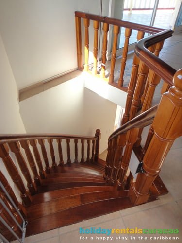 Stairs between upper and ground floor