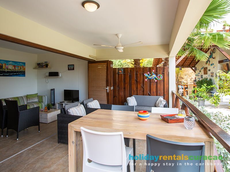 Large French doors to the living room