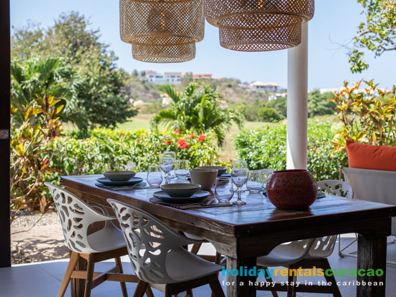 Dining in your own holiday home