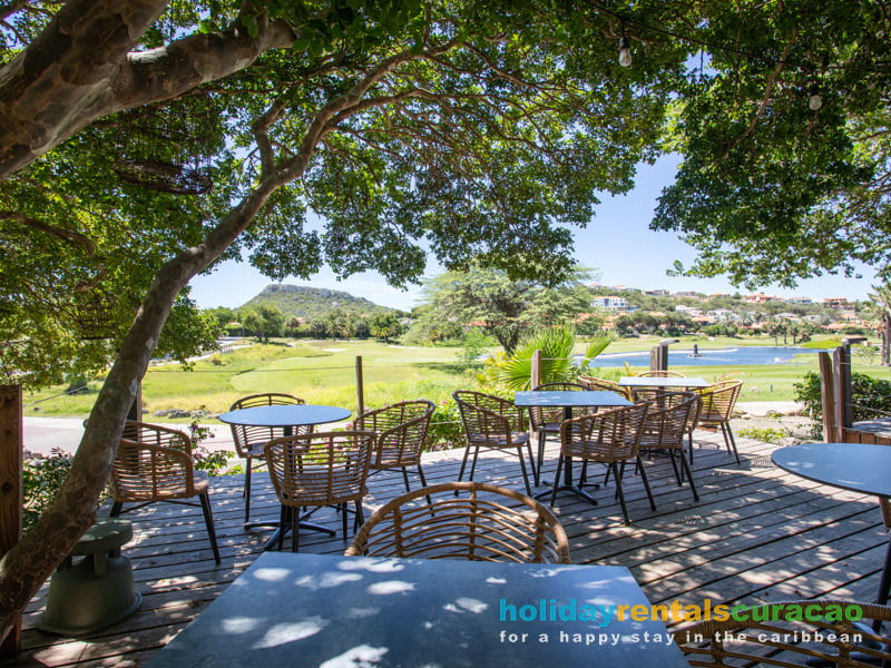 Have breakfast, lunch or dinner at the golf club at the blue bay resort